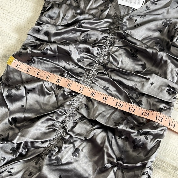 Ganni Silk Stretch Satin Dress Size Small NWT - Picture 11 of 13